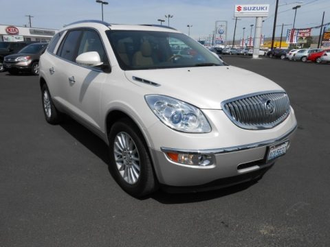 White Diamond Tricoat 2011 Buick Enclave CXL AWD