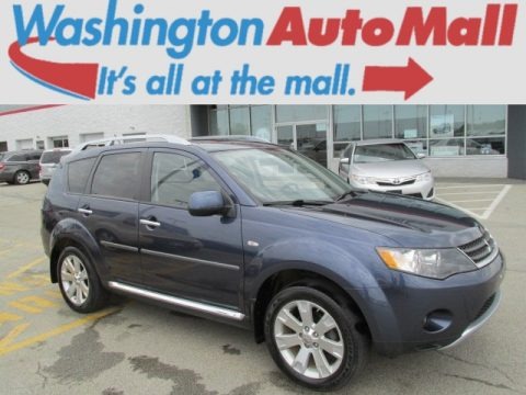 Deep Blue Metallic 2009 Mitsubishi Outlander SE 4WD Deep Blue Metallic 2009 Mitsubishi Outlander SE 4WD