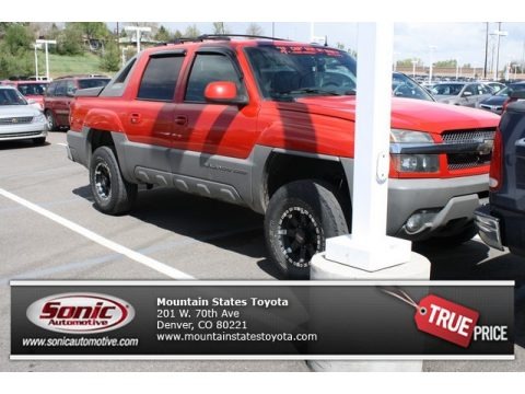 Victory Red 2002 Chevrolet Avalanche 2500 4WD Victory Red 2002 Chevrolet Avalanche 2500 4WD