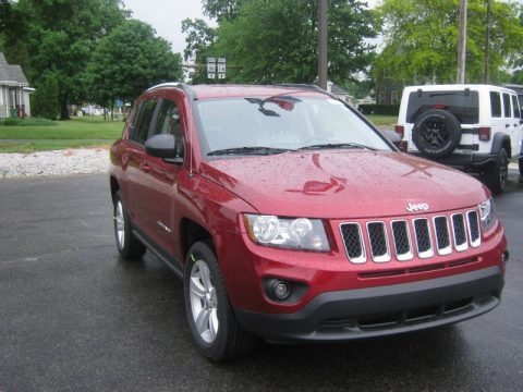 Deep Cherry Red Crystal Pearl 2014 Jeep Compass Sport Deep Cherry Red Crystal Pearl 2014 Jeep Compass Sport