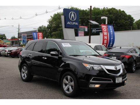 Crystal Black Pearl 2010 Acura MDX Technology