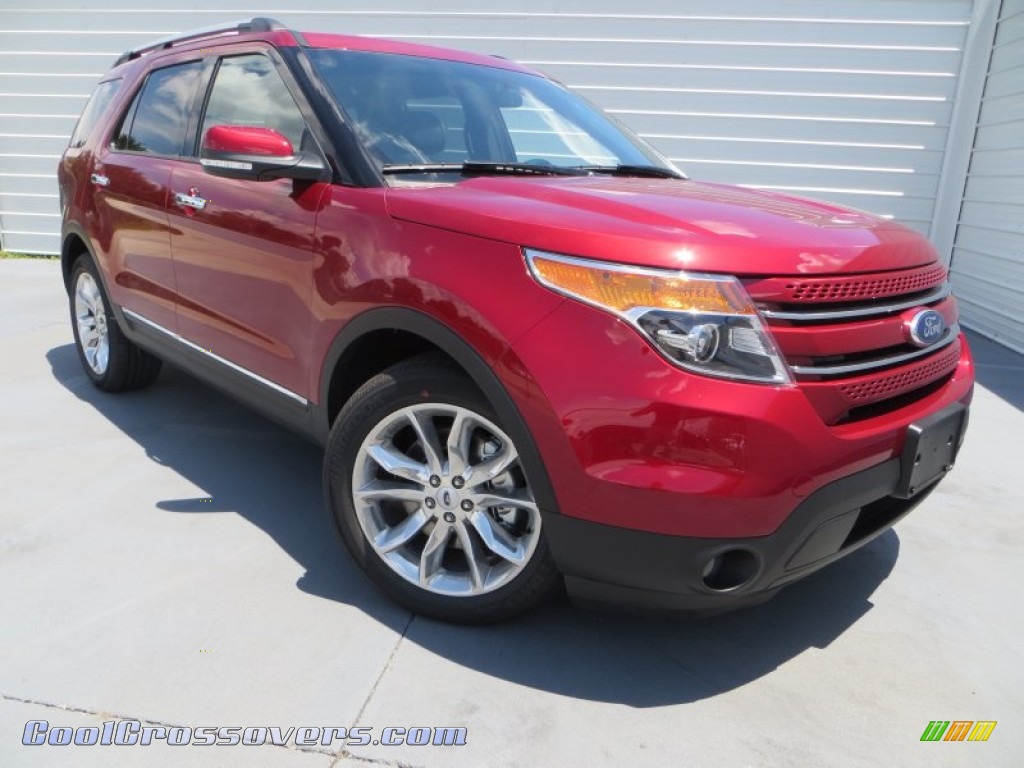 Ruby Red / Charcoal Black Ford Explorer Limited