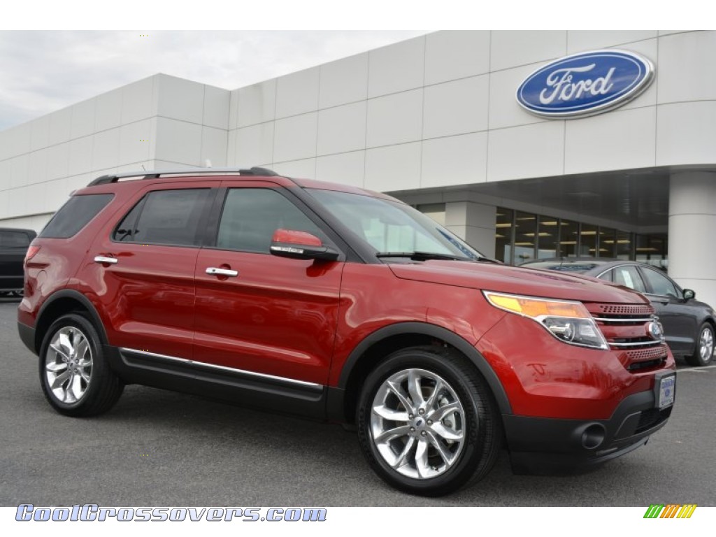Ruby Red / Charcoal Black Ford Explorer Limited