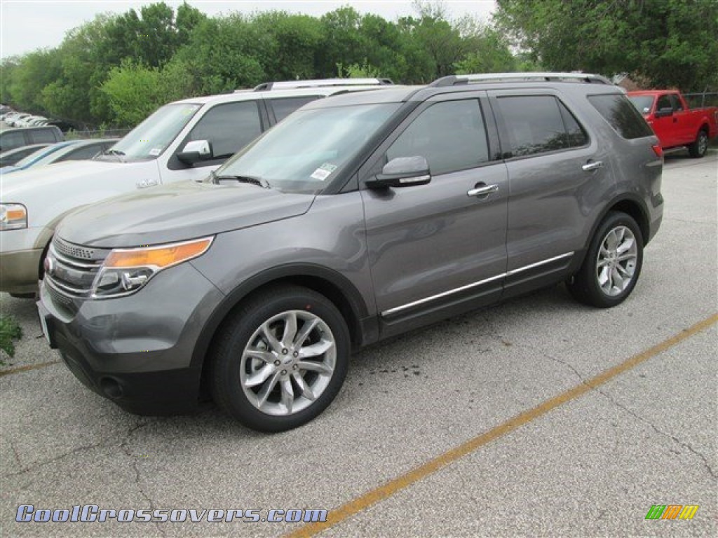 Sterling Gray / Charcoal Black Ford Explorer Limited