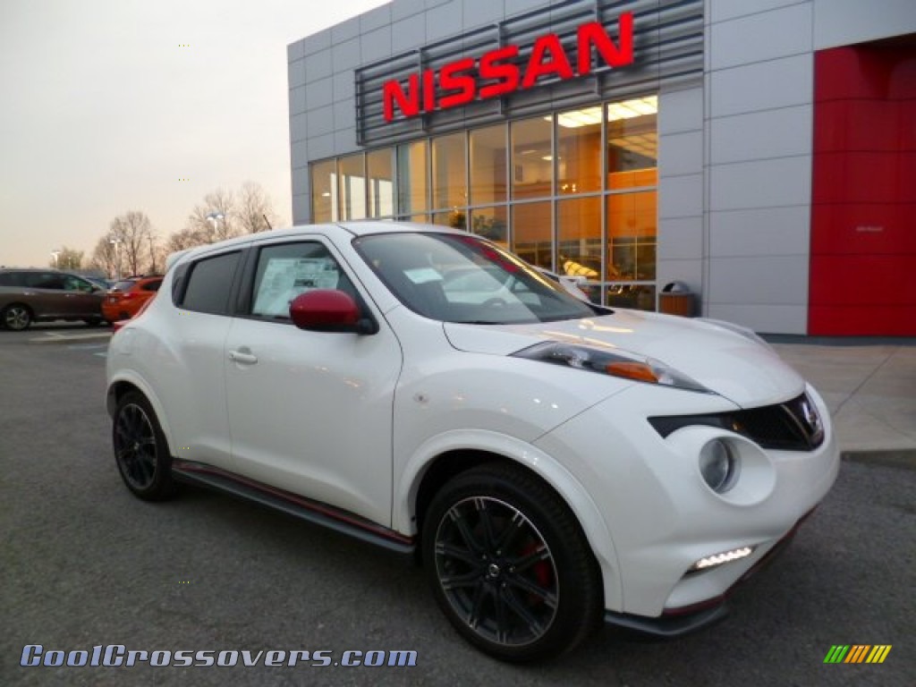 2014 Juke NISMO RS AWD - Pearl White / NISMO RS Leather/Synthetic Suede photo #1