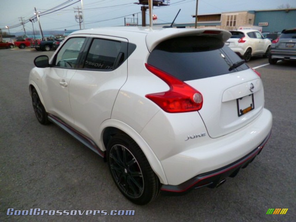 2014 Juke NISMO RS AWD - Pearl White / NISMO RS Leather/Synthetic Suede photo #5