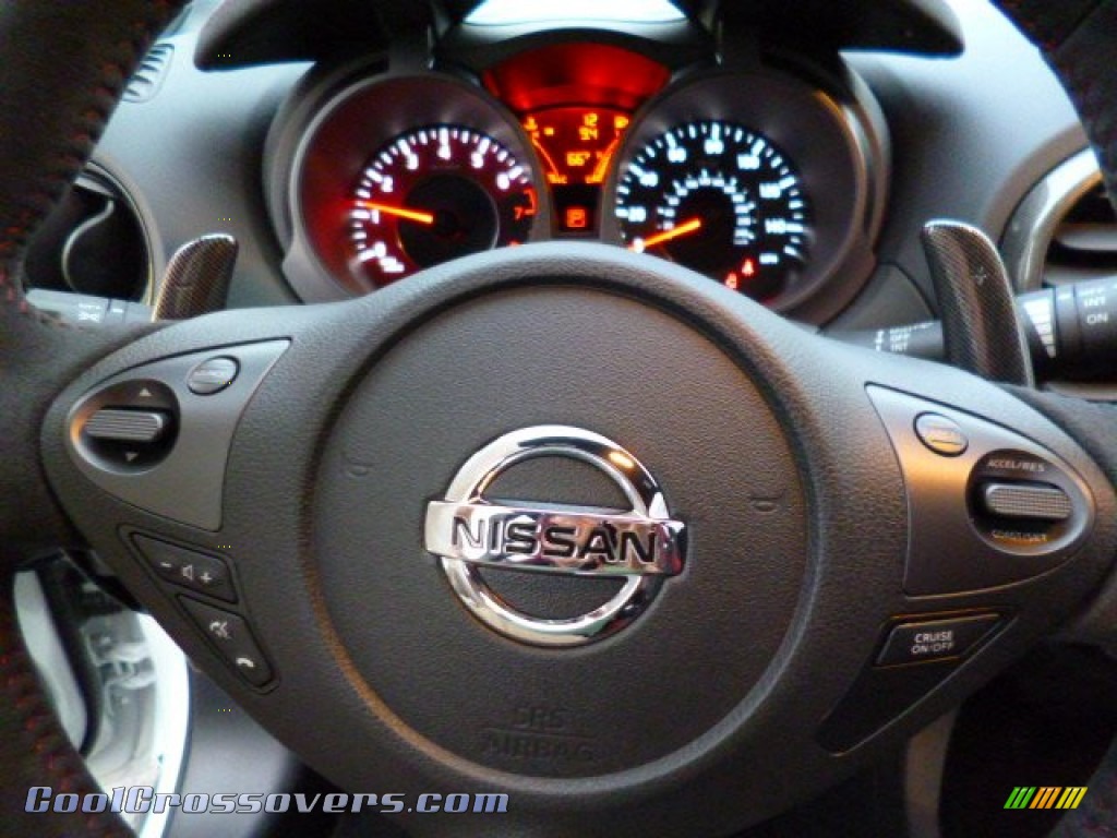 2014 Juke NISMO RS AWD - Pearl White / NISMO RS Leather/Synthetic Suede photo #18