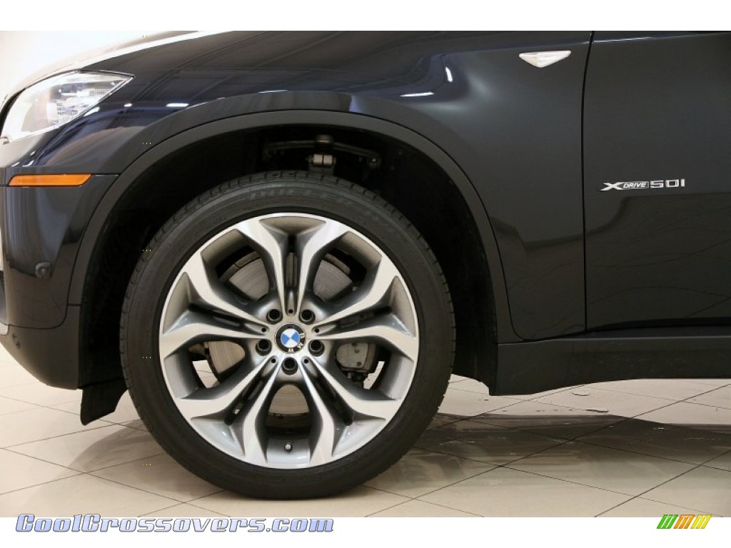 2013 X6 xDrive50i - Carbon Black Metallic / Saddle Brown photo #56