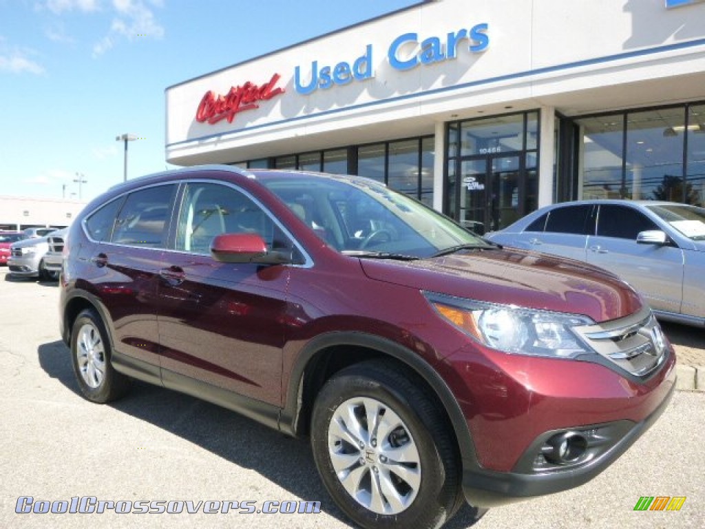 2014 CR-V EX-L AWD - Basque Red Pearl II / Gray photo #1