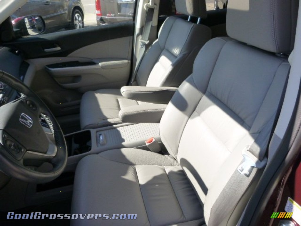 2014 CR-V EX-L AWD - Basque Red Pearl II / Gray photo #15