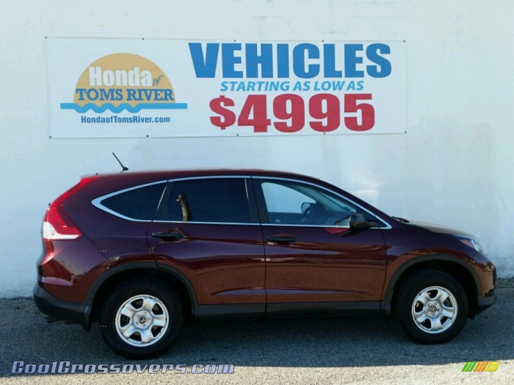 2012 CR-V LX 4WD - Basque Red Pearl II / Gray photo #25