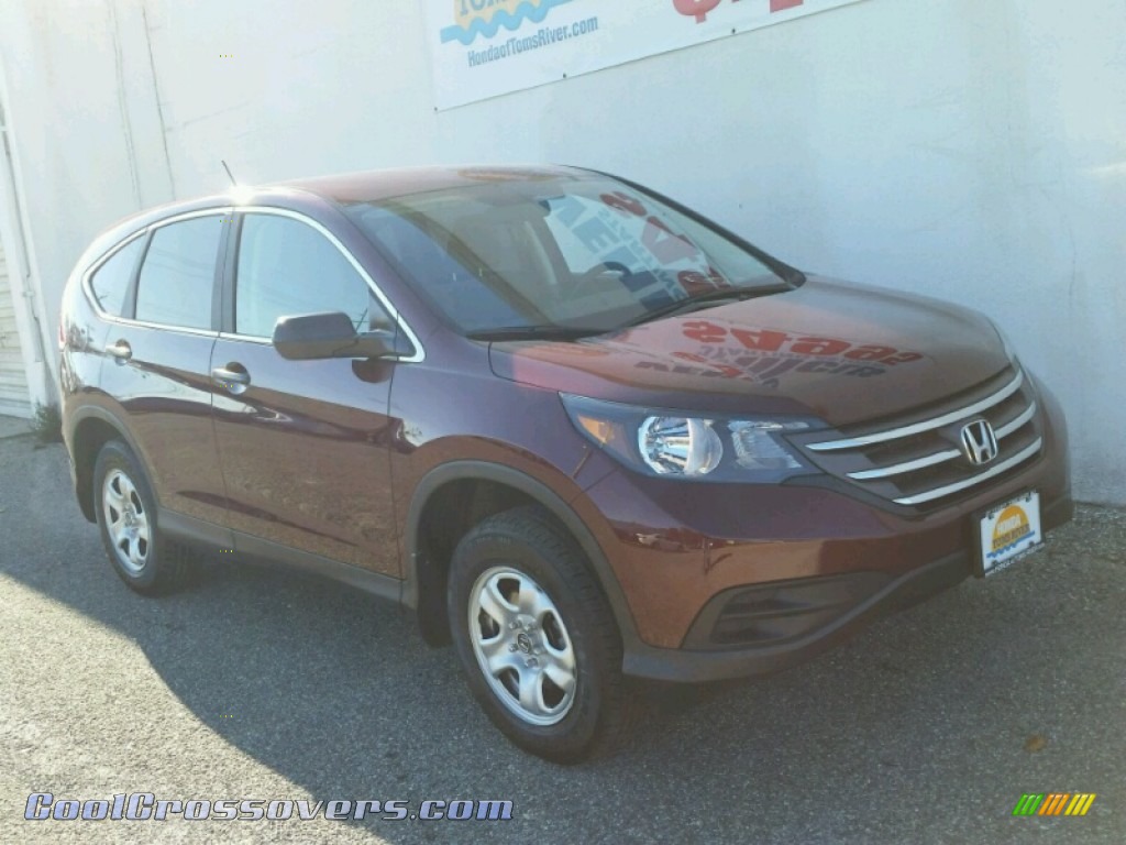 2012 CR-V LX 4WD - Basque Red Pearl II / Gray photo #30